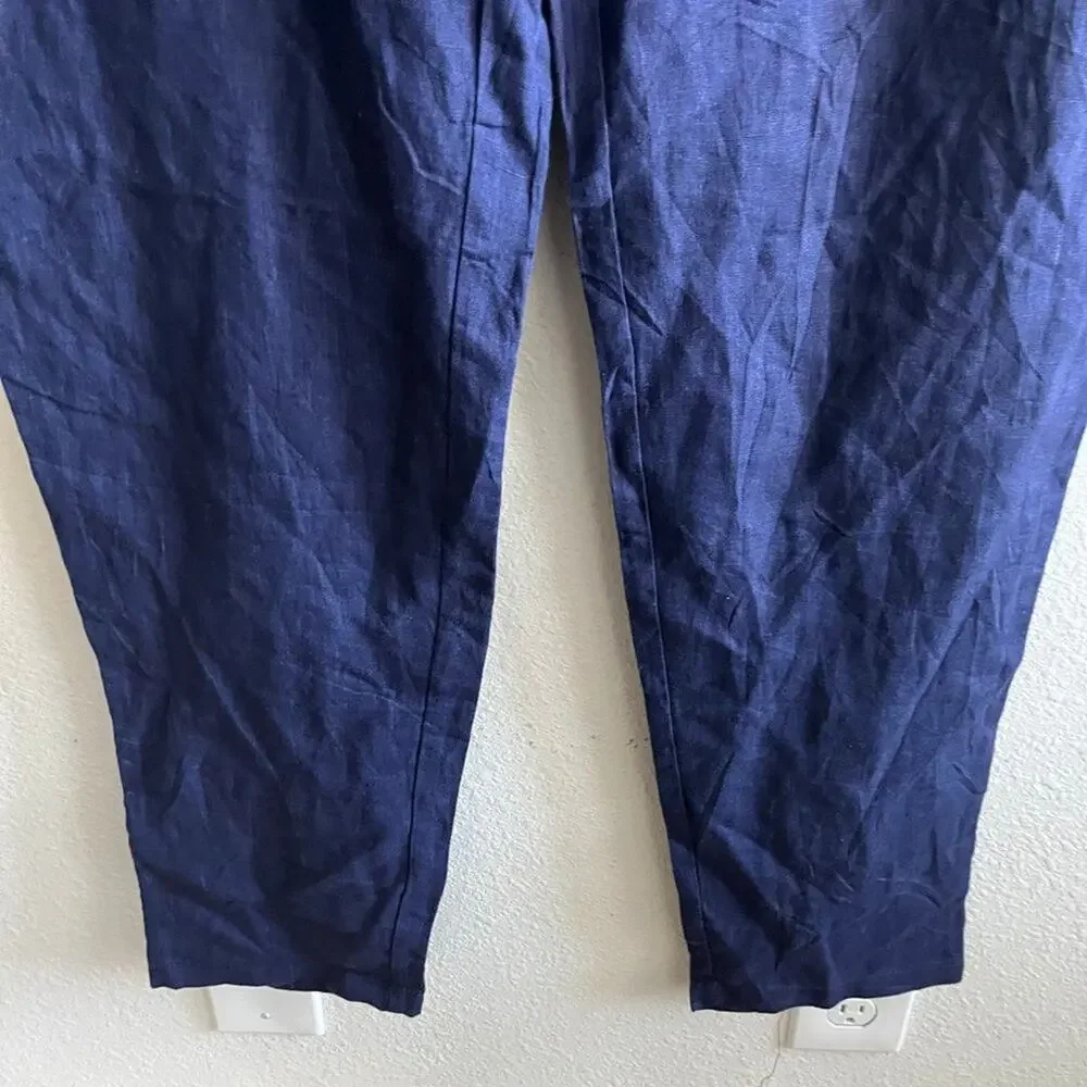 NWT Zara Men's Blue Linen Pants Size XXL Style 0706/433/01